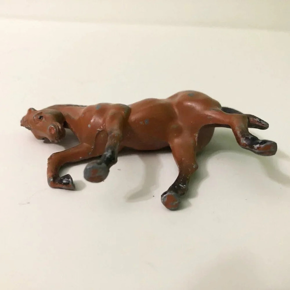 Vintage 1976 Durham Industries Metal Horse Figure 3.5 Inch Long Toy  Hong Kong - Picture 7 of 15